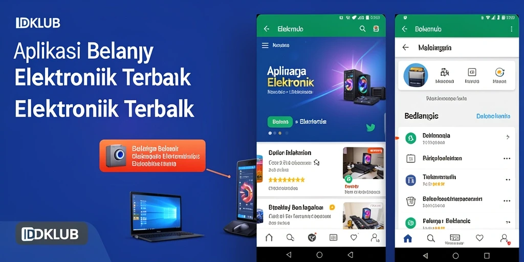 Tampilan antarmuka aplikasi IDKLUB yang menarik dan mudah digunakan.