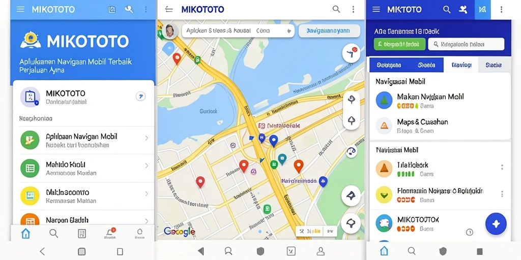 Antarmuka MIKOTOTO yang sederhana dan efisien untuk navigasi mobil.