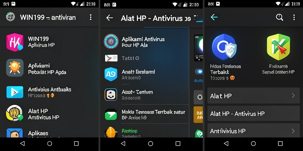 Antarmuka WIN199 yang intuitif dan mudah digunakan untuk pemindaian Antivirus HP.