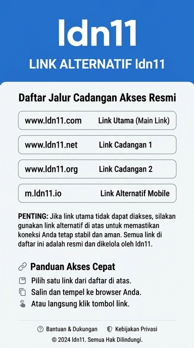 Link Alternatif Terpercaya untuk ldn11 di Indonesia